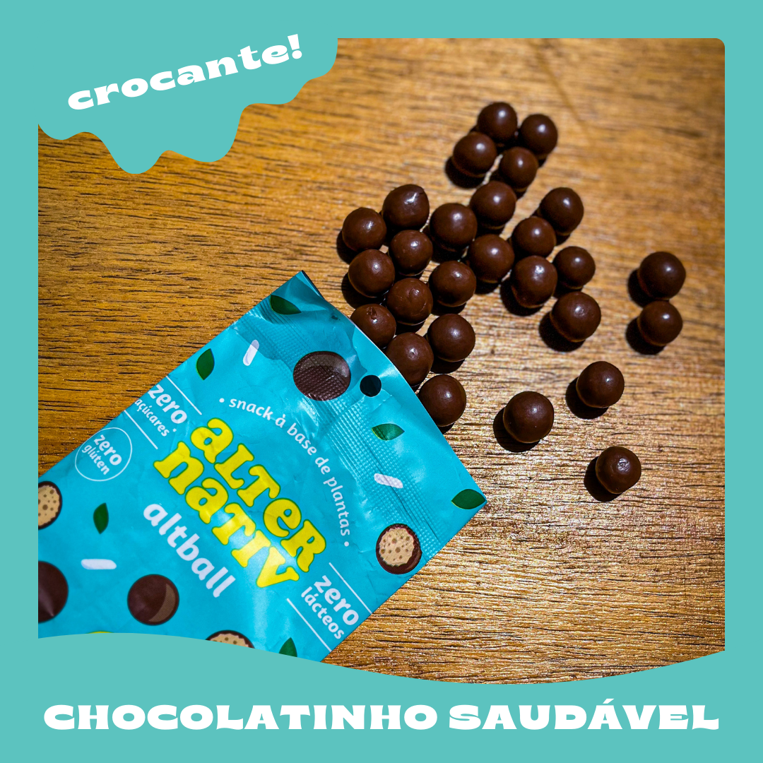 Altball - Snack Cereal de Arroz Coberto com Chocolate (12 unid.)